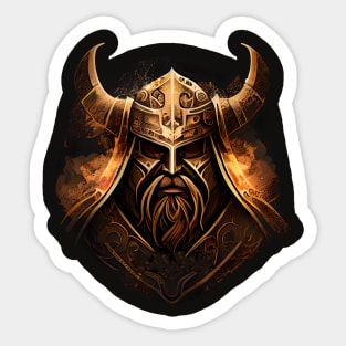 Dark Fire Viking the one Sticker